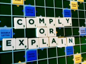Puzzle: What's happening to 'comply or explain' explanations?