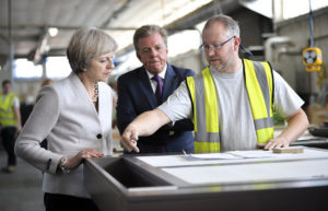 Theresa May visiting Martek Designs