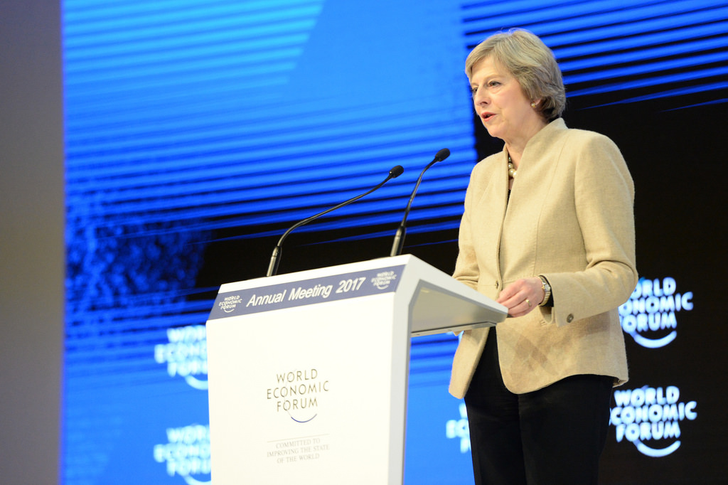 Theresa May Davos 2017