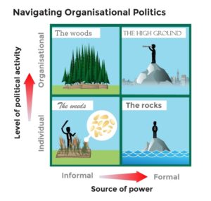 Navigating organisational politics, INSEAD, Michael Jarrett, quadrant