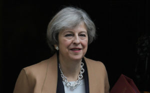 Theresa May, prime minister, UK