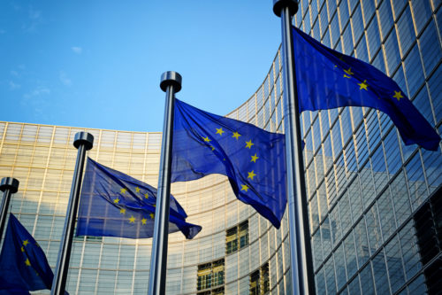 EC, European Commission, EU, flags