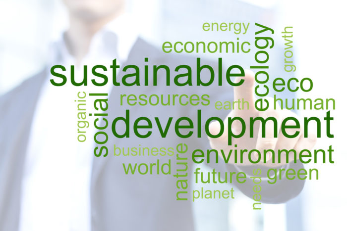 sustainable business word cloud, taxonomy of sustainable finance