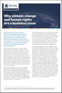 Why climate change and human rights are a business issue report
