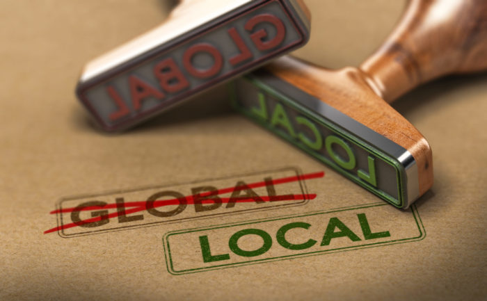 global vs local stamps, the rise of protectionism