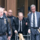 Harvey Weinstein leaves court during his trial