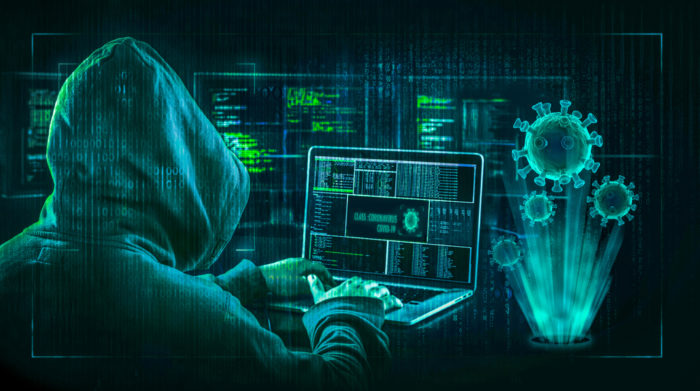 Hacker launching cyber-attacks during Covid-19 crisis