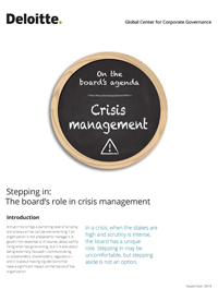 Deloitte Stepping In: The Board’s Role In Crisis Management