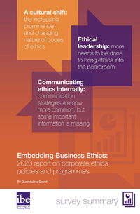 IBE Embedding Business Ethics 2020
