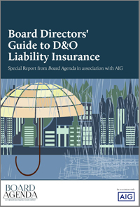 Board Directors Guide to D&O Liability Insurance - November 2020 - AIG & Board Agenda