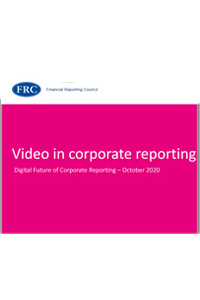 FRC video in corporate reporting