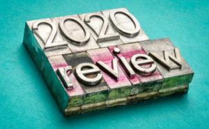 2020 in review stamp
