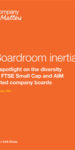 Boardroom inertia? report