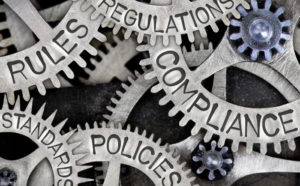 Cogs and wheels of compliance, rules, policies