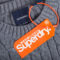 Superdry jumper with label logo