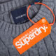 Superdry jumper with label logo
