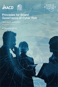 WEF report Cyber Risk and Governance