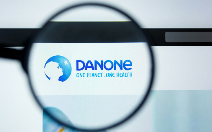 Danone logo on website