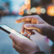 Man looking at mobile phone