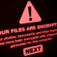 Alert from a ransomware attack
