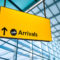 Arrivals sign at Heathrow Airport
