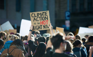 Climate action protest