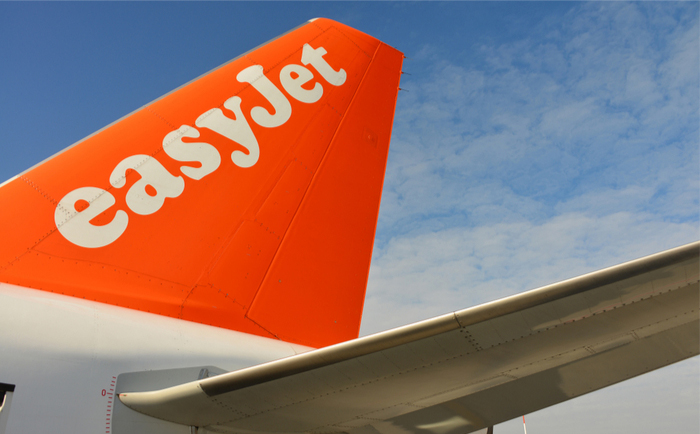 EasyJet logo on plane