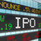 IPO on stock ticker