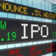IPO on stock ticker