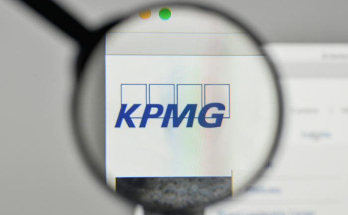 KPMG logo on website