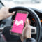 Lyft app on a driver's smartphone