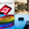 Peloton logo, ICAEW HQ, LGBTQ flag and boardroom