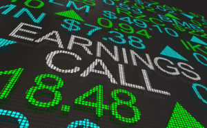 Stock prices with earnings calls
