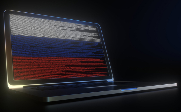 Russian flag in code