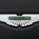 Aston Martin logo on a car