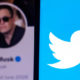 Elon Musk Twitter profile with Twitter logo