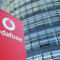 Vodafone logo outside Düsseldorf campus