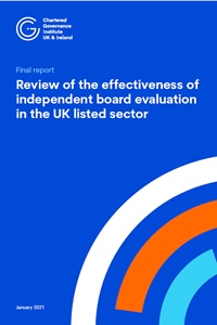 Review of the effectiveness of independent board evaluation